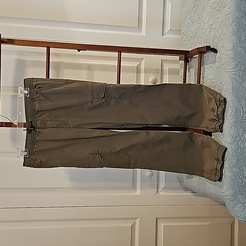 Old Navy Cargo Khaki/green Pull On Elastic Waist Joggers, XL 14-16, Husky